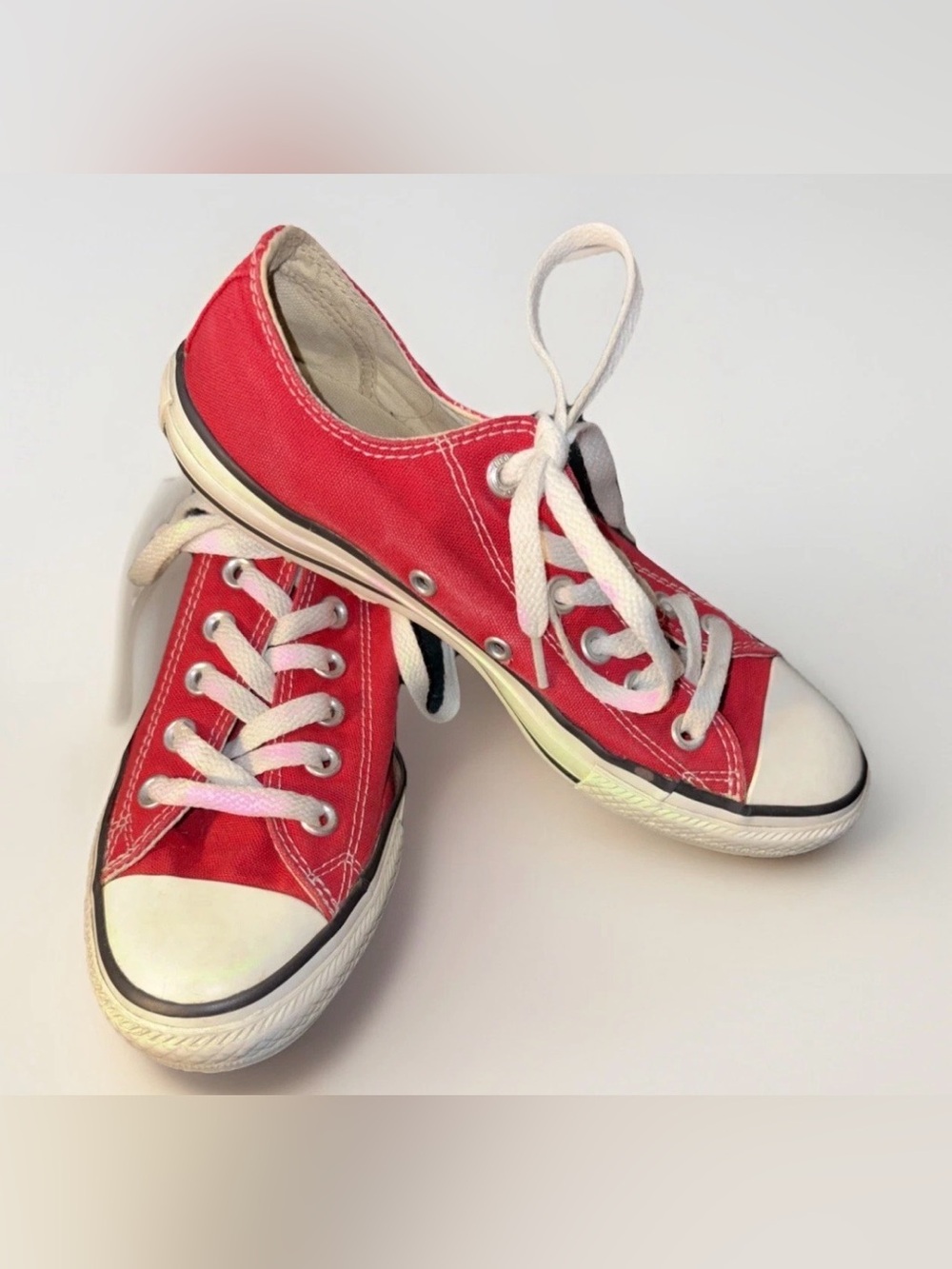 CONVERSE Chuck Taylor ALL STAR Red Low Sneakers Streetcore Unisex Men 7, Women 5